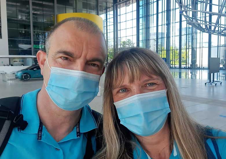 Unsere Abholer in der Autostadt Unsere Abholer in der Autostadt