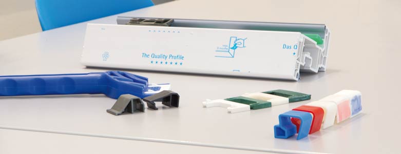 3D-Drucktechnik Klebekamm und Flügelfalzklötze