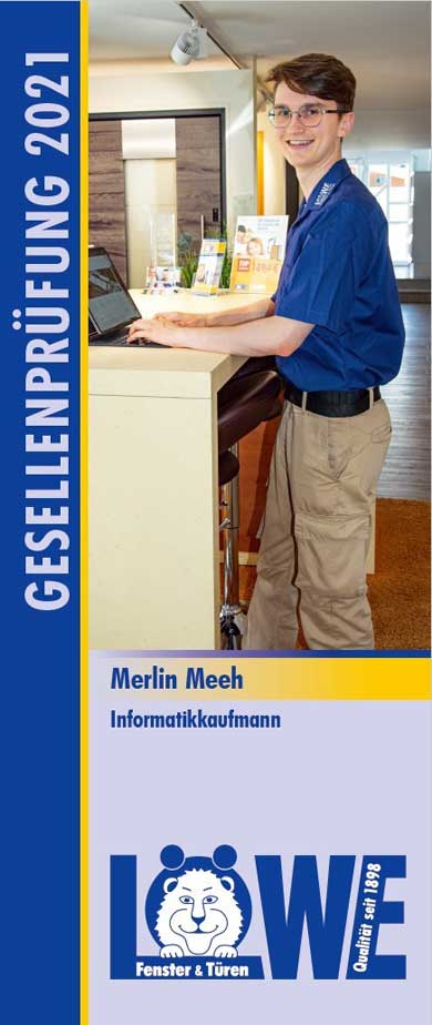 Merlin Meeh, Informatikkaufmann