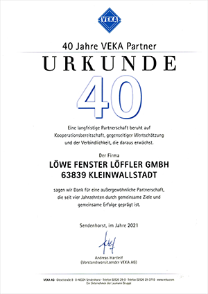 40 Jahre VEKA Partner