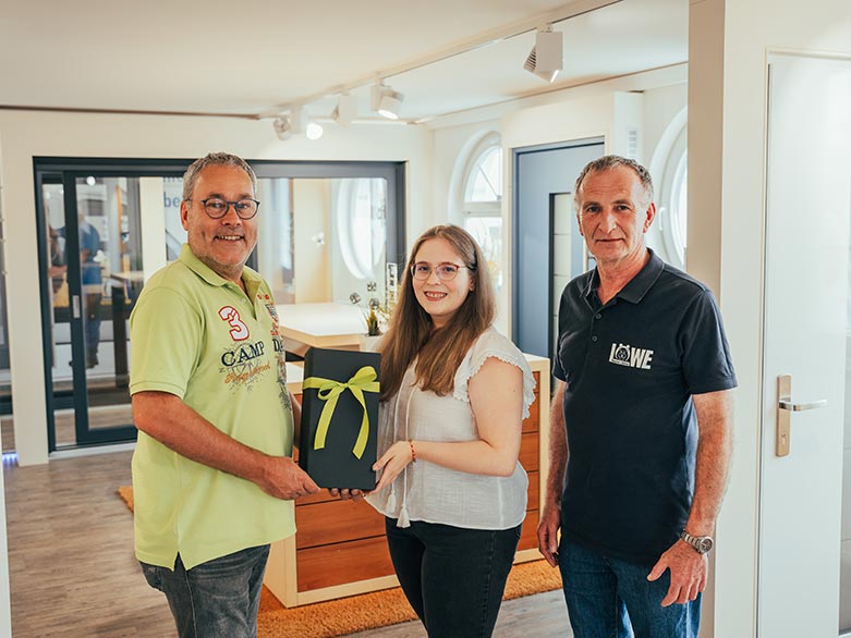 Leo Löffler, Laura Schmitt und Bernd Lang